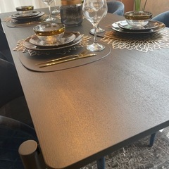 ダウンジャケット-【10/15処分】ダイニングテーブル&椅子4脚セット