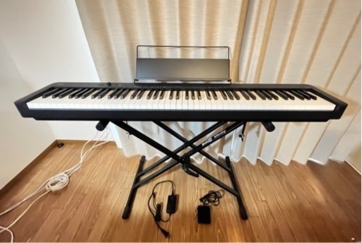 【決まりました】電子ピアノ　スタンド付　CASIO CDP-S100BK 88鍵盤