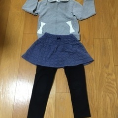 子供服3点セット　ジャンパー　スカッツ　トップス　130