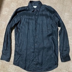Yシャツ メンズ ブラック 黒 M〜Lサイズ UNIQLO ユニクロ