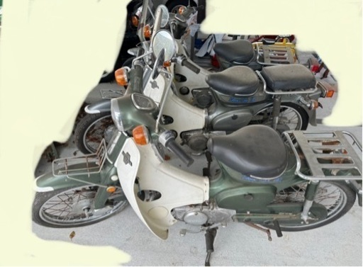 スーパーカブ　90cc  3台まとめて　不動車　部品取り　カモメカブ