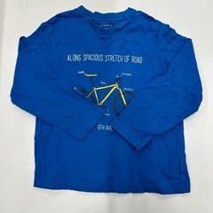 青　自転車　長袖Tシャツ　120サイズ