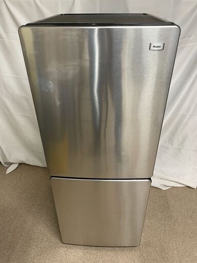 【北見市発】ハイアール Haier 2ドア冷凍冷蔵庫 JR-XP2NF148F 2018年製 シルバー 148L (E2080wY)