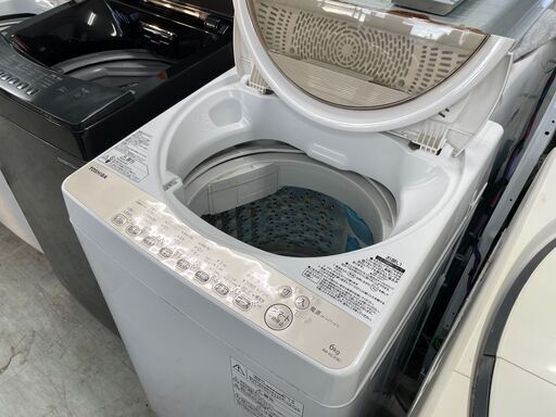洗濯機の分解クリーニング行っています！配送設置込み　東芝6.0K洗濯機　2017年製　分解クリーニング済み！！