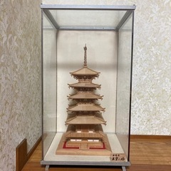 【ネット決済】【引取先決定】法隆寺　五重塔　オブジェ　模型　ミニ...