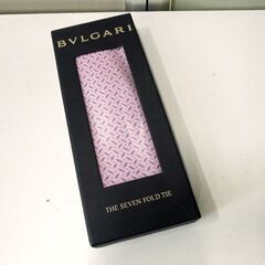 本物 BVLGARI THE SEVEN FOLD TIE ネクタイ シルク 総柄 ピンク ブルガリ 新品 札幌市東区 新道東店 本物 BVLGARI THE SEVEN FOLD TIE ネクタイ シルク 総柄 ピンク