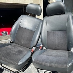 札幌発 JB23 ジムニー 純正シート ハーフレザー 左右セット 運転席 助手席
