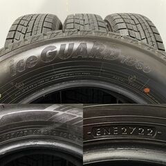 走行短め YOKOHAMA ice GUARD iG60 195/65R15 15インチ スタッドレス 4本 22年製 プリウス セレナ ヴォクシー ノア等　(MTC356)