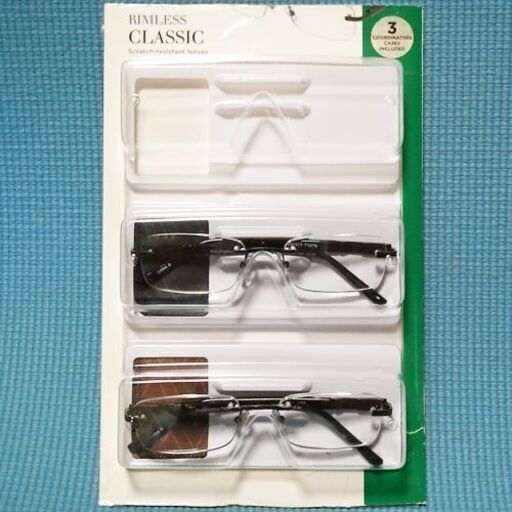 コストコの老眼鏡　+2.00　2本セット　開封未使用品
