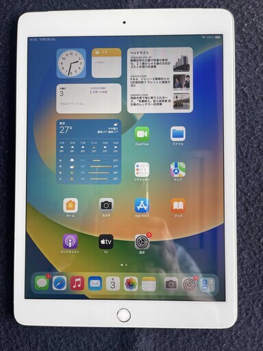 ipad 10.2インチ 第7世代2019 32GB wifi-cell silver SIMフリー　バッテリー９３％