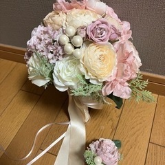【結婚式用　花束】ブリザードフラワー
