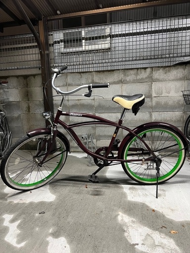 【美品】自転車 ビーチクルーザー