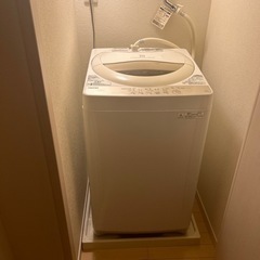 洗濯機、TOSHIBA、5kg