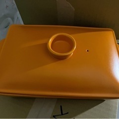 【グリル】レンジで焼きやき陶板皿 オレンジ