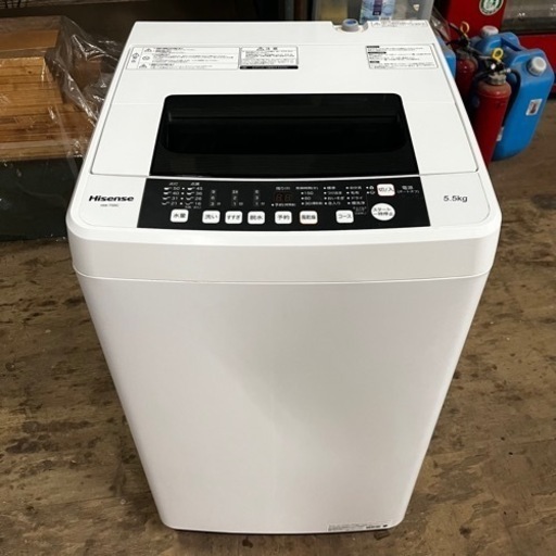 【簡易清掃・動作確認済】洗濯機5.5kg　 Hisence／ハイセンス HW-T55C  2019年製