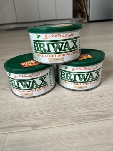 DIYからプロの方まで。3缶セット　BRIWAX ブライワックス クリア 400ml