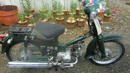 ホンダ カブ AA01-13827XX書類付き 部品取りすべて別につないて゛始動