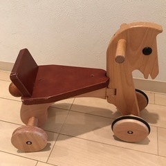 日本製　木のおもちゃ　乗り物　ポニー