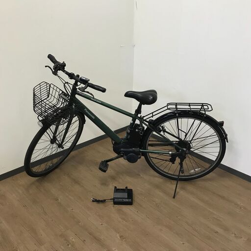 中古 電動アシスト自転車 panasonic VELO-STAR ELVS77 パナソニック エコナビ付き バッテリー８AH【長押し5点灯】7速