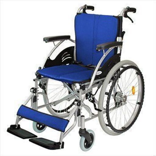 (Y)北大前! 札幌 引取 Care-Tec Japan ケアテックジャパン 自走式車椅子 ハピネス CA-10SU ネイビー 濃紺色 介護用品