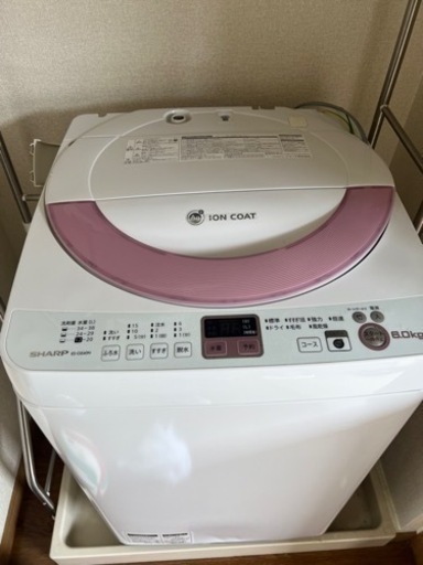 シャープ‼️洗濯機　6kg ‼️                 配達ok‼️ 使用頻度少‼️取説あり