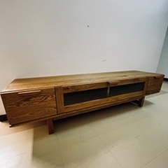  定価74800円 新古品 天然木 Easy Life SLAT テレビボード イージーライフ テレビ台 ナラ材 オイルフィニッシュ 関家具