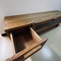  定価74800円 新古品 天然木 Easy Life SLAT テレビボード イージーライフ テレビ台 ナラ材 オイルフィニッシュ 関家具