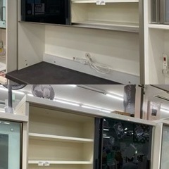 【愛品館 江戸川店】PAMOUNA（パモウナ）2枚スライド扉キッチンボード ID:151-008003-007