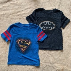 スーパーマン　バットマン　Tシャツ　2着セット　110cm