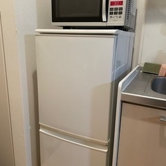 シャープ冷蔵庫137L&ヤマゼンレンジ　【セット】