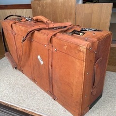 革カバン　旅行鞄　アンティークバッグ　