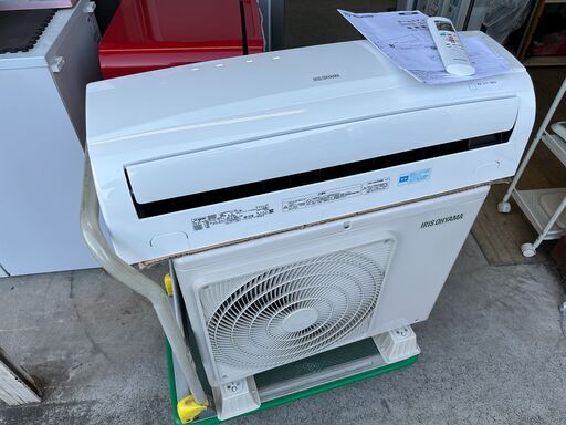 【動作保証あり】IRIS OHYAMA 2018年 2.2kw 6畳用 冷暖房ルームエアコン IRR-2219C ②【管理KR412】