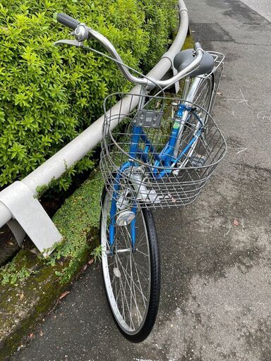 自転車　No.1095　ブルー　シティサイクル　ママチャリ　ALPEGE　【リサイクルショップどりーむ鹿大前店】