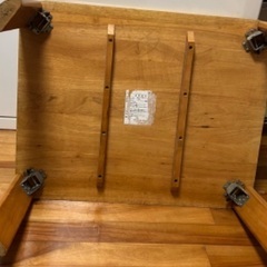 【決まりました】折りたたみローテーブル  4cmアップ土台付