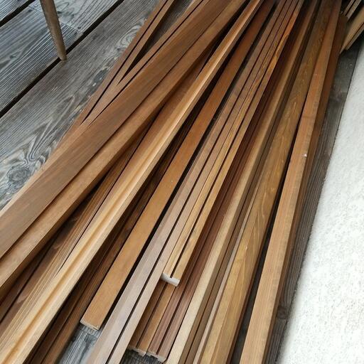 家具材料【材木】内装壁、ルーバー用　化粧木材　塗装済み
