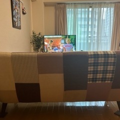 3人掛けソファ　Francfranc パッチワーク