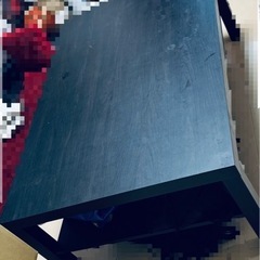 【IKEA】黒木目調☆ローテーブル