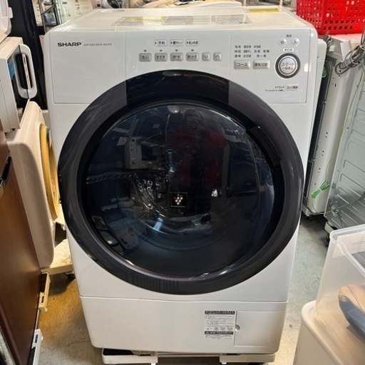 期間限定・ドラム在庫過多の為値下げ !!✨SHARP ドラム式洗濯機 7kg ES-S7D 2019年製 左開き