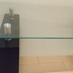ガラステーブル アンティークライト