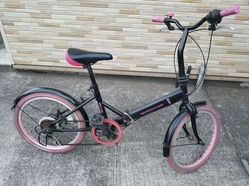 中古自転車 20インチ6段変速 折り畳み自転車 軽整備済 防犯登録対応　町田市 相模原市 004MM