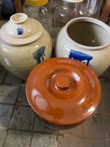 漬け物壺　陶器　樽　3つあります！