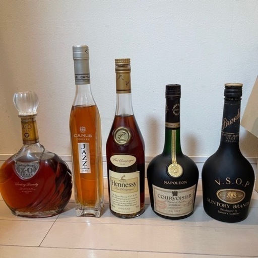 ヘネシー　Hennessy napoleon xo 他　ブラーデー　5本