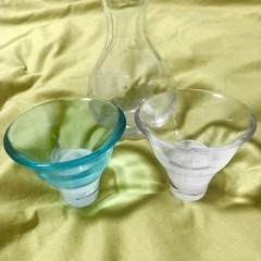 【お話し中】手吹きガラス酒器セット