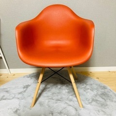 イームズ風　チェア　椅子　オレンジ
