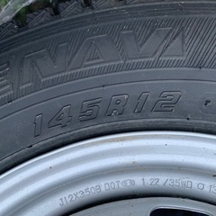 ★バリ山 令和5年1月〜3月のみ使用 軽トラ 145R12 ホイール&スタッドレス