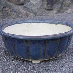 ８号　塗り丸型浅鉢