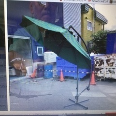 新品未使用品、折りたたみパラソル、直径220cm