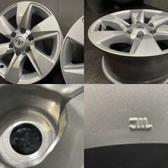 新車外し トヨタ 150系ランクルプラド 後期 純正ホイール 17インチ 4本