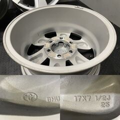 新車外し トヨタ 150系ランクルプラド 後期 純正ホイール 17インチ 4本 