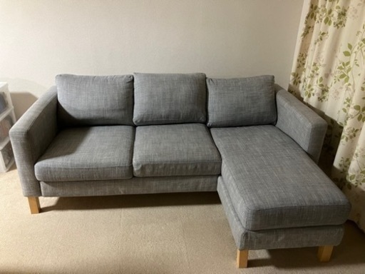 カウチソファー/ベッドソファ　IKEA(グレー)
